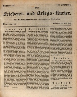 Der Friedens- u. Kriegs-Kurier (Nürnberger Friedens- und Kriegs-Kurier) Donnerstag 14. Mai 1835