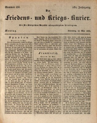 Der Friedens- u. Kriegs-Kurier (Nürnberger Friedens- und Kriegs-Kurier) Montag 18. Mai 1835