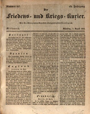 Der Friedens- u. Kriegs-Kurier (Nürnberger Friedens- und Kriegs-Kurier) Mittwoch 5. August 1835