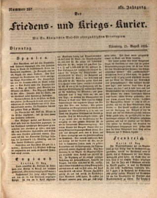 Der Friedens- u. Kriegs-Kurier (Nürnberger Friedens- und Kriegs-Kurier) Dienstag 25. August 1835