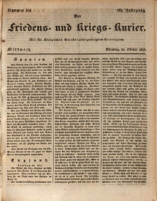 Der Friedens- u. Kriegs-Kurier (Nürnberger Friedens- und Kriegs-Kurier) Mittwoch 28. Oktober 1835