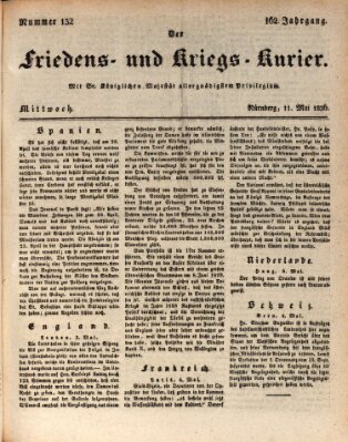 Der Friedens- u. Kriegs-Kurier (Nürnberger Friedens- und Kriegs-Kurier) Mittwoch 11. Mai 1836