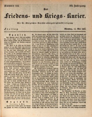 Der Friedens- u. Kriegs-Kurier (Nürnberger Friedens- und Kriegs-Kurier) Freitag 13. Mai 1836