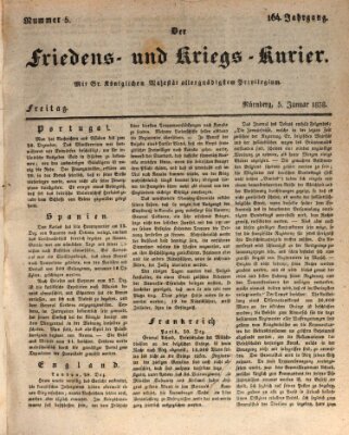 Der Friedens- u. Kriegs-Kurier (Nürnberger Friedens- und Kriegs-Kurier) Freitag 5. Januar 1838