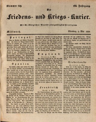 Der Friedens- u. Kriegs-Kurier (Nürnberger Friedens- und Kriegs-Kurier) Mittwoch 9. Mai 1838