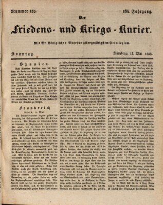 Der Friedens- u. Kriegs-Kurier (Nürnberger Friedens- und Kriegs-Kurier) Sonntag 13. Mai 1838