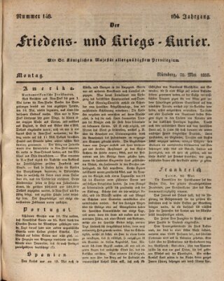 Der Friedens- u. Kriegs-Kurier (Nürnberger Friedens- und Kriegs-Kurier) Montag 28. Mai 1838