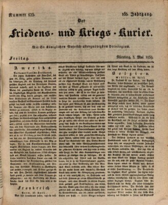 Der Friedens- u. Kriegs-Kurier (Nürnberger Friedens- und Kriegs-Kurier) Freitag 3. Mai 1839