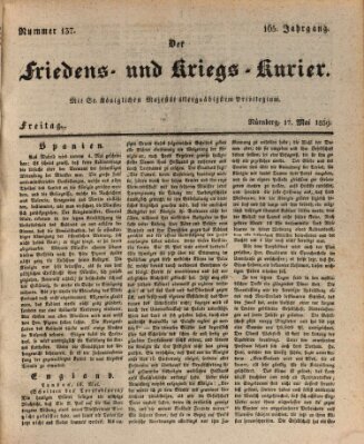 Der Friedens- u. Kriegs-Kurier (Nürnberger Friedens- und Kriegs-Kurier) Freitag 17. Mai 1839