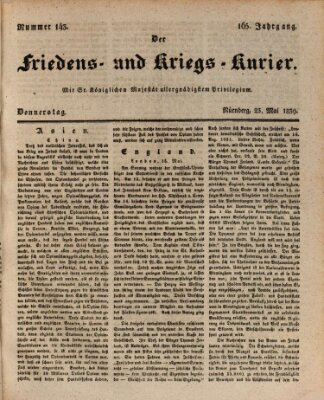 Der Friedens- u. Kriegs-Kurier (Nürnberger Friedens- und Kriegs-Kurier) Donnerstag 23. Mai 1839