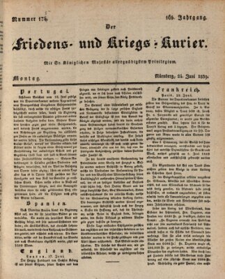 Der Friedens- u. Kriegs-Kurier (Nürnberger Friedens- und Kriegs-Kurier) Montag 24. Juni 1839