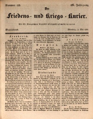 Der Friedens- u. Kriegs-Kurier (Nürnberger Friedens- und Kriegs-Kurier) Samstag 2. Mai 1840