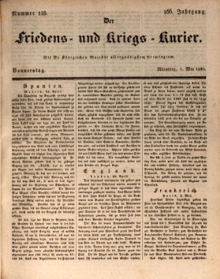 Der Friedens- u. Kriegs-Kurier (Nürnberger Friedens- und Kriegs-Kurier) Donnerstag 7. Mai 1840