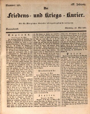 Der Friedens- u. Kriegs-Kurier (Nürnberger Friedens- und Kriegs-Kurier) Samstag 23. Mai 1840