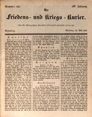 Der Friedens- u. Kriegs-Kurier (Nürnberger Friedens- und Kriegs-Kurier) Sonntag 24. Mai 1840