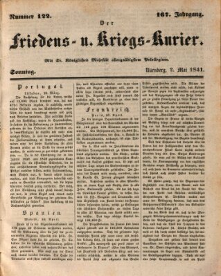 Der Friedens- u. Kriegs-Kurier (Nürnberger Friedens- und Kriegs-Kurier) Sonntag 2. Mai 1841