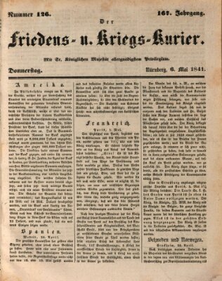 Der Friedens- u. Kriegs-Kurier (Nürnberger Friedens- und Kriegs-Kurier) Donnerstag 6. Mai 1841