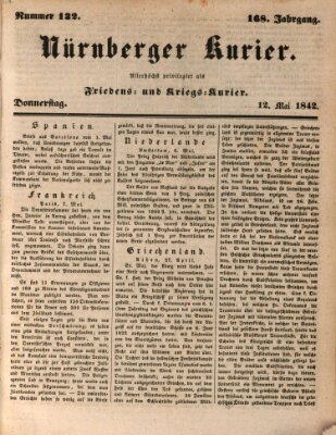 Nürnberger Kurier (Nürnberger Friedens- und Kriegs-Kurier) Donnerstag 12. Mai 1842