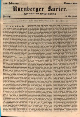 Nürnberger Kurier (Nürnberger Friedens- und Kriegs-Kurier) Freitag 8. Mai 1846