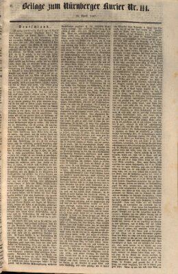 Nürnberger Kurier (Nürnberger Friedens- und Kriegs-Kurier) Samstag 24. April 1847