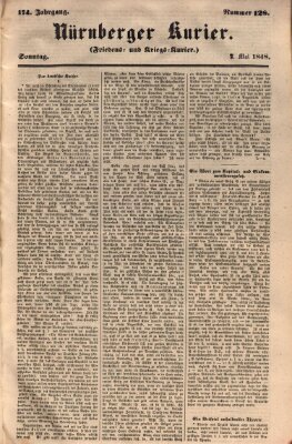 Nürnberger Kurier (Nürnberger Friedens- und Kriegs-Kurier) Sonntag 7. Mai 1848