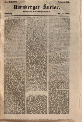 Nürnberger Kurier (Nürnberger Friedens- und Kriegs-Kurier) Sonntag 23. Juli 1848