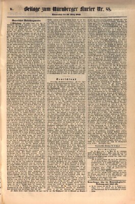 Nürnberger Kurier (Nürnberger Friedens- und Kriegs-Kurier) Donnerstag 29. März 1849