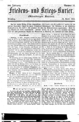 Nürnberger Friedens- und Kriegs-Kurier Dienstag 11. April 1854