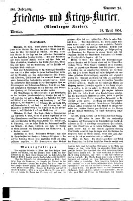 Nürnberger Friedens- und Kriegs-Kurier Montag 24. April 1854