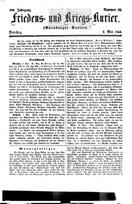 Nürnberger Friedens- und Kriegs-Kurier Dienstag 2. Mai 1854