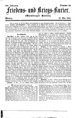 Nürnberger Friedens- und Kriegs-Kurier Montag 22. Mai 1854