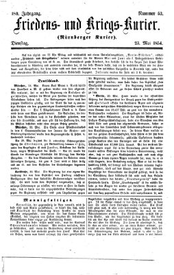 Nürnberger Friedens- und Kriegs-Kurier Dienstag 23. Mai 1854