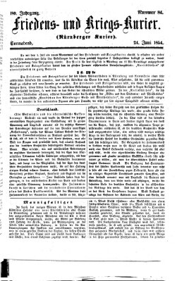 Nürnberger Friedens- und Kriegs-Kurier Samstag 24. Juni 1854