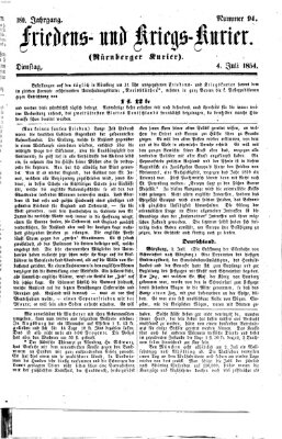 Nürnberger Friedens- und Kriegs-Kurier Dienstag 4. Juli 1854