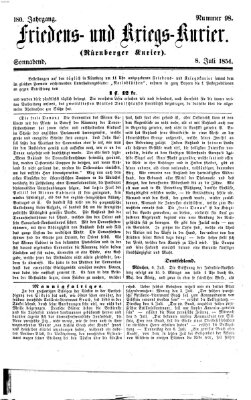 Nürnberger Friedens- und Kriegs-Kurier Samstag 8. Juli 1854