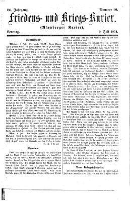 Nürnberger Friedens- und Kriegs-Kurier Sonntag 9. Juli 1854