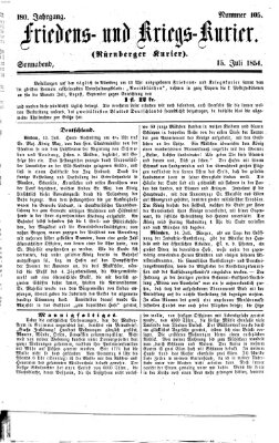 Nürnberger Friedens- und Kriegs-Kurier Samstag 15. Juli 1854