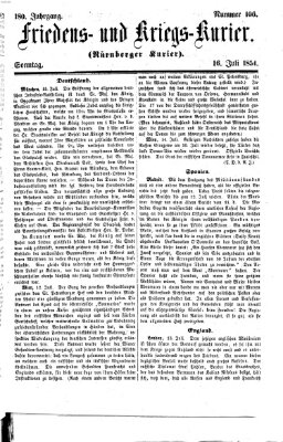 Nürnberger Friedens- und Kriegs-Kurier Sonntag 16. Juli 1854