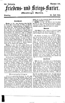 Nürnberger Friedens- und Kriegs-Kurier Dienstag 25. Juli 1854