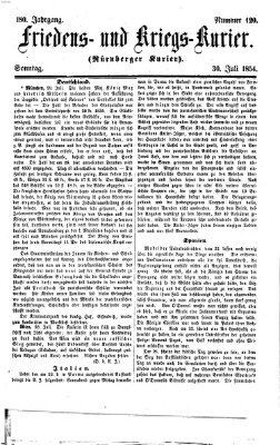 Nürnberger Friedens- und Kriegs-Kurier Sonntag 30. Juli 1854