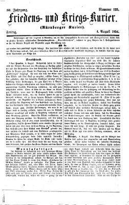 Nürnberger Friedens- und Kriegs-Kurier Freitag 4. August 1854