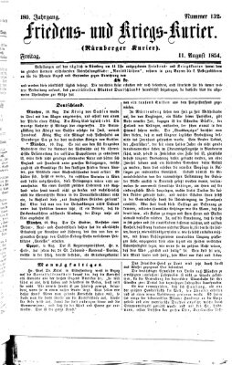 Nürnberger Friedens- und Kriegs-Kurier Freitag 11. August 1854