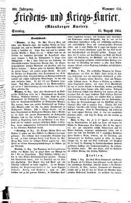 Nürnberger Friedens- und Kriegs-Kurier Sonntag 13. August 1854