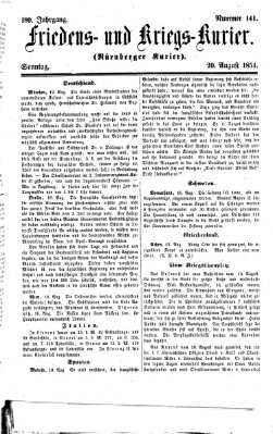 Nürnberger Friedens- und Kriegs-Kurier Sonntag 20. August 1854