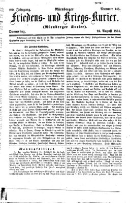 Nürnberger Friedens- und Kriegs-Kurier Donnerstag 24. August 1854