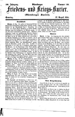 Nürnberger Friedens- und Kriegs-Kurier Sonntag 27. August 1854