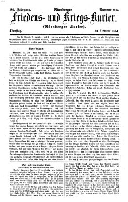 Nürnberger Friedens- und Kriegs-Kurier Dienstag 24. Oktober 1854