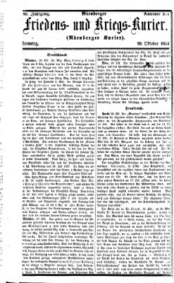 Nürnberger Friedens- und Kriegs-Kurier Sonntag 29. Oktober 1854