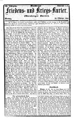 Nürnberger Friedens- und Kriegs-Kurier Montag 30. Oktober 1854