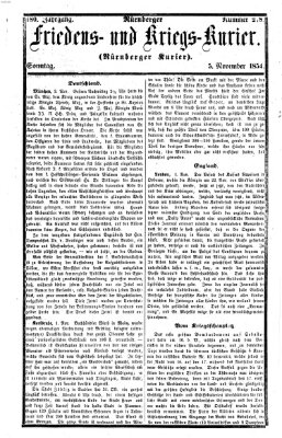 Nürnberger Friedens- und Kriegs-Kurier Sonntag 5. November 1854